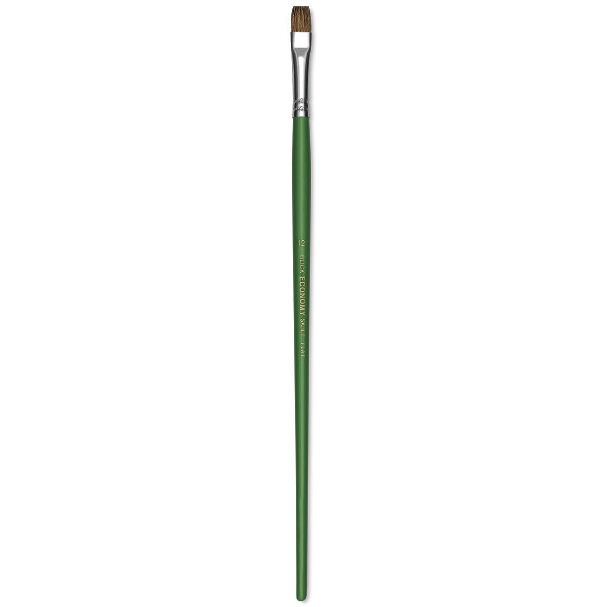 Blick Economy Sable Brush - Flat, Long Handle, Size 12