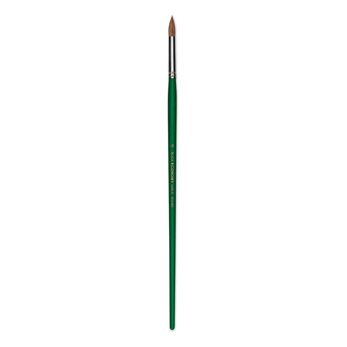 Blick Economy Sable Brush - Round, Long Handle, Size 10
