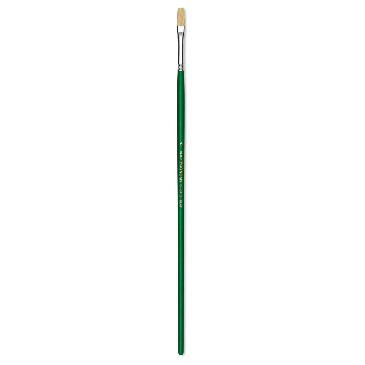 Blick Economy White Bristle Brush - Flat, Size 6
