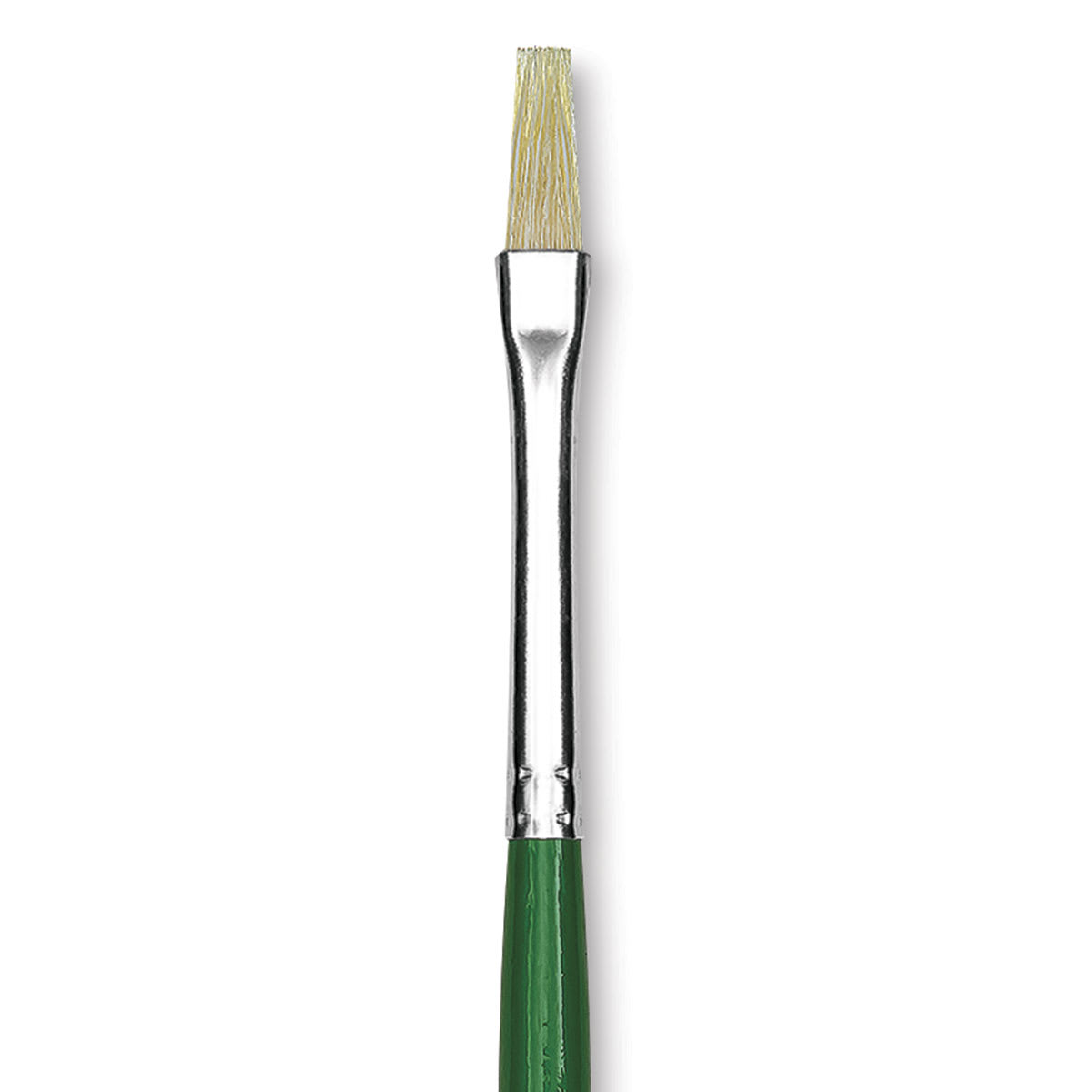 Blick Economy White Bristle Brush - Bright, Size 4 close up