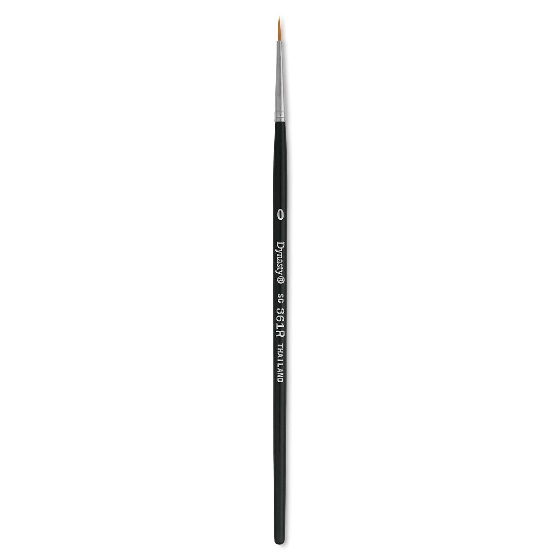 Dynasty Finest Golden Synthetic Brush - Round, Refill Brush, Size 0