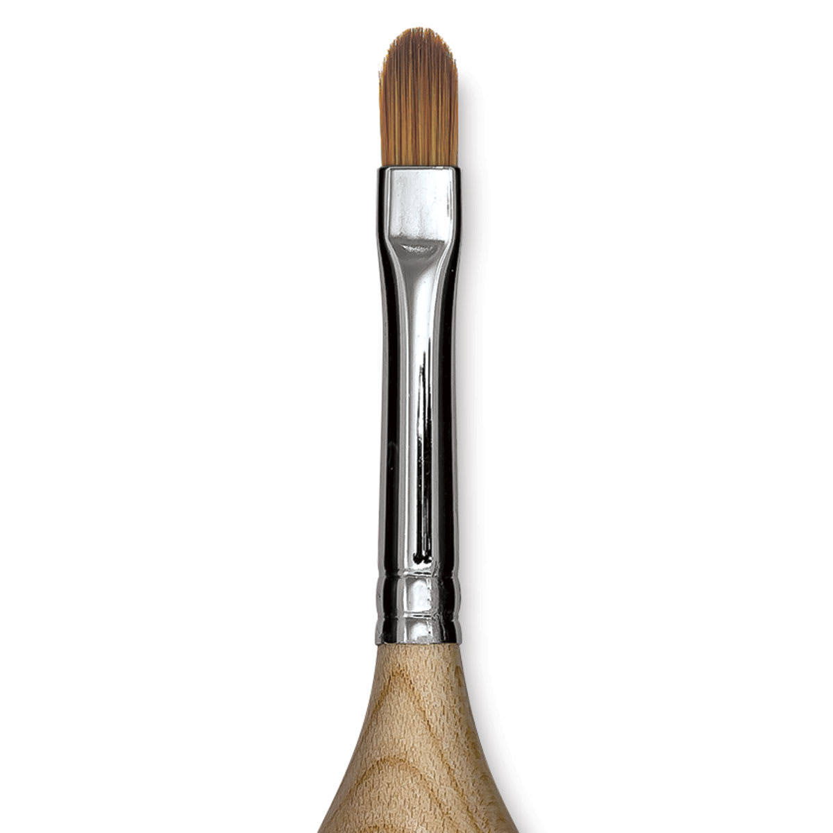 Blick Egg Handled Brush - Filbert, Size 8 close up