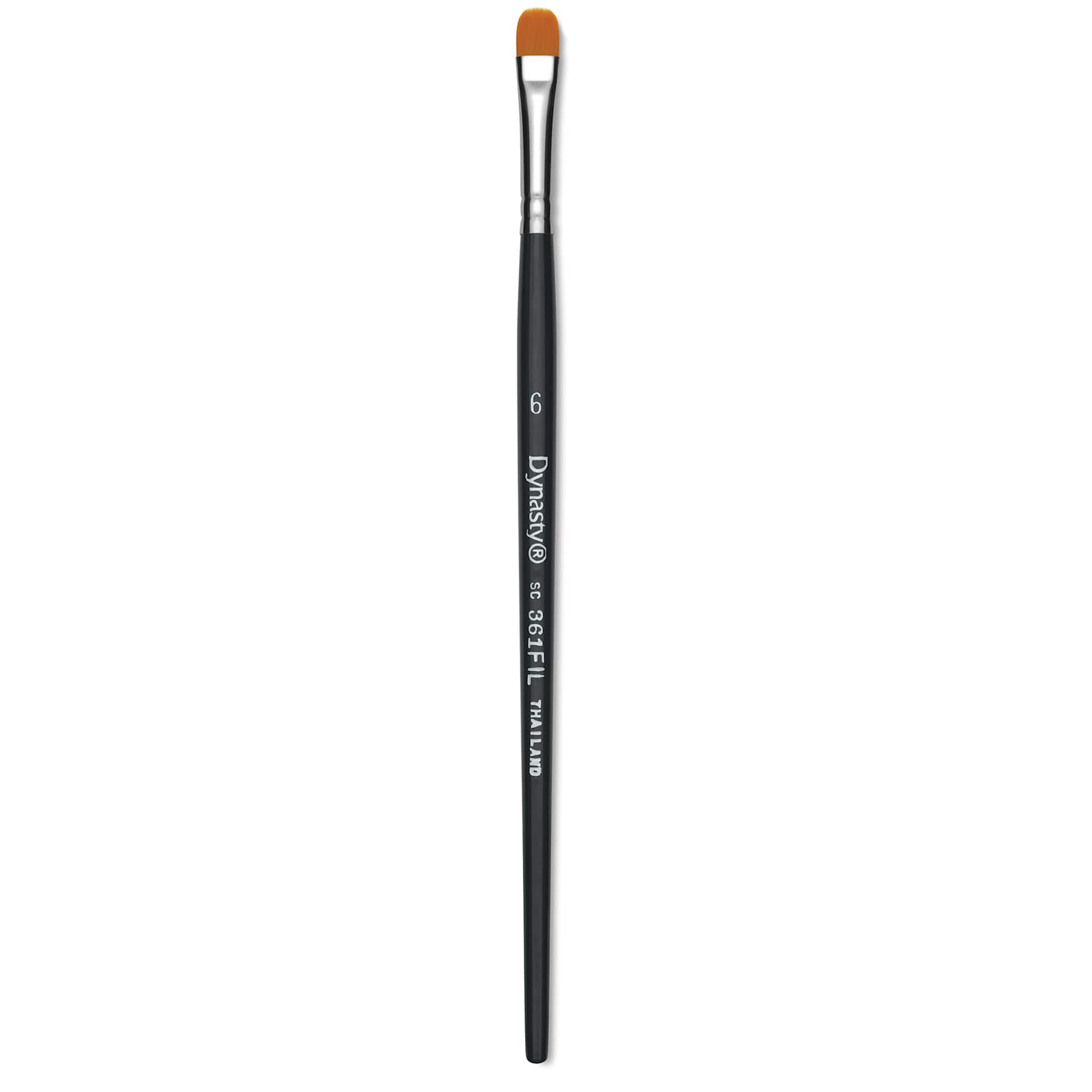 Dynasty Finest Golden Synthetic Brush - Filbert, Size 6