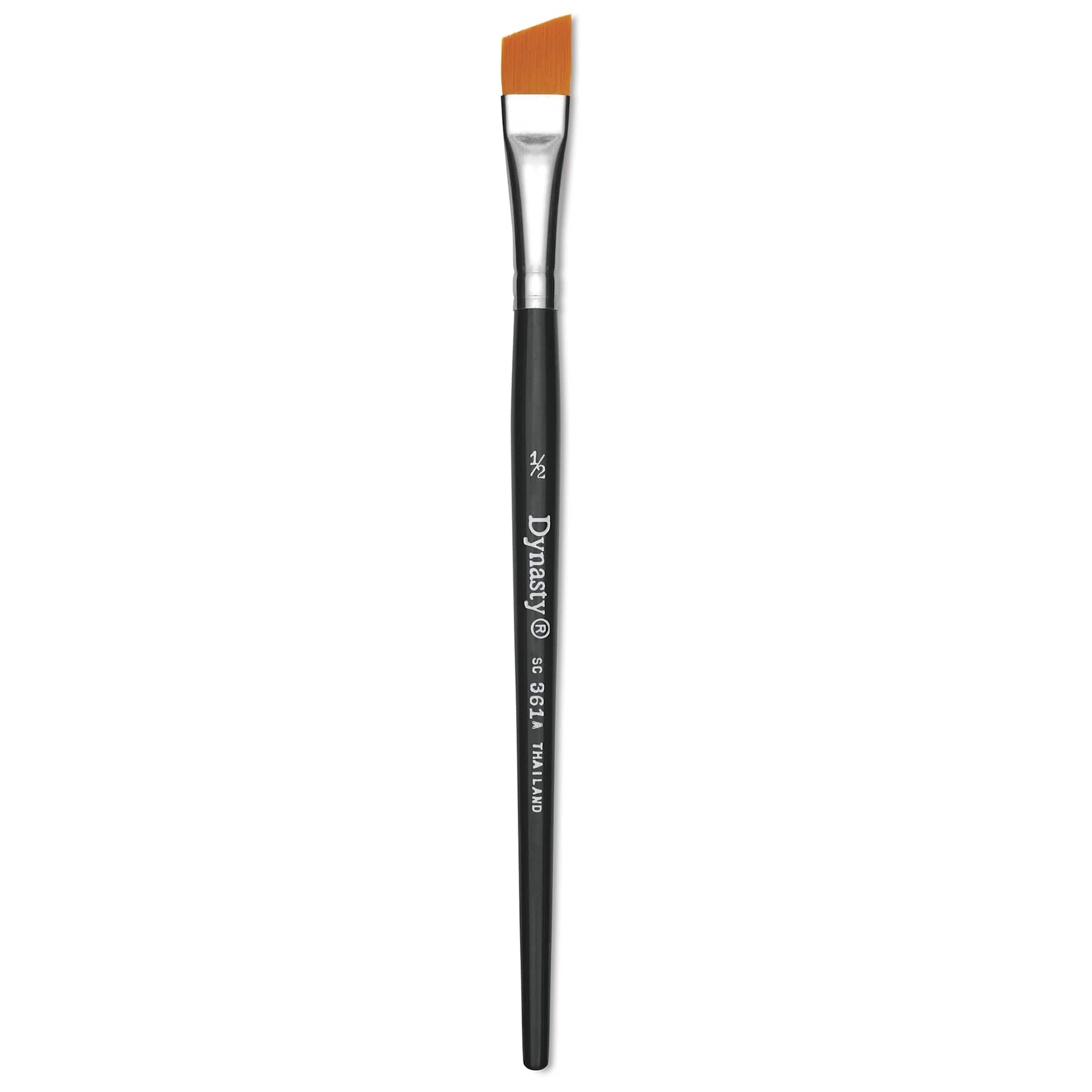 Dynasty Finest Golden Synthetic Brush - Angular, 1/2"