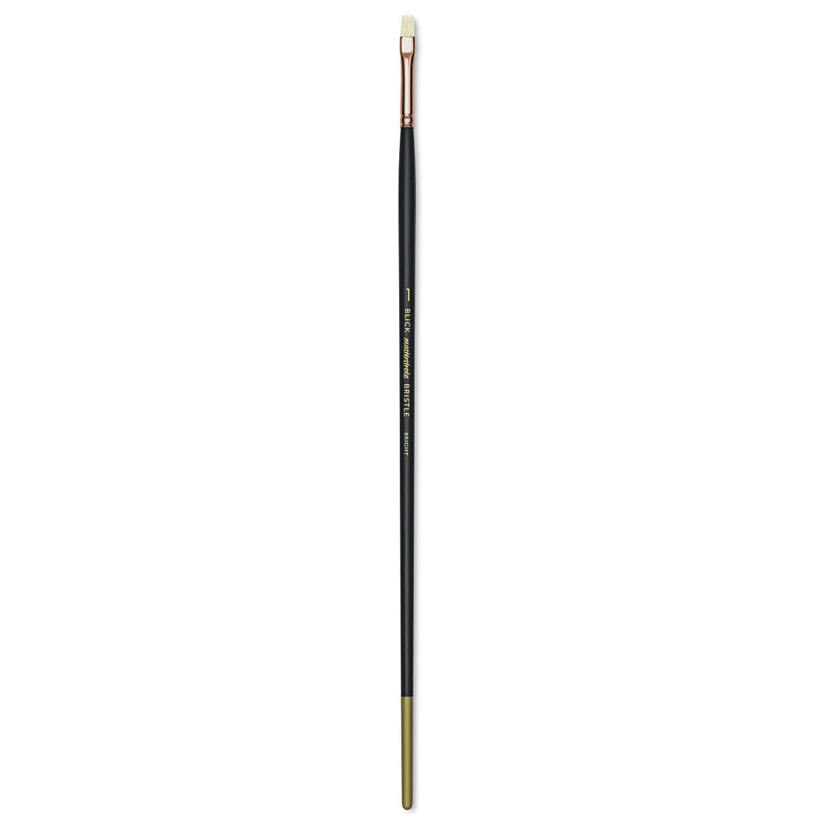 Blick Masterstroke Interlocking Bristle Brush - Bright, Long Handle, Size 1