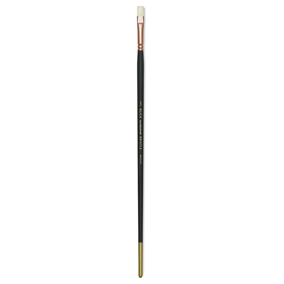 Blick Masterstroke Interlocking Bristle Brush - Bright, Long Handle, Size 3