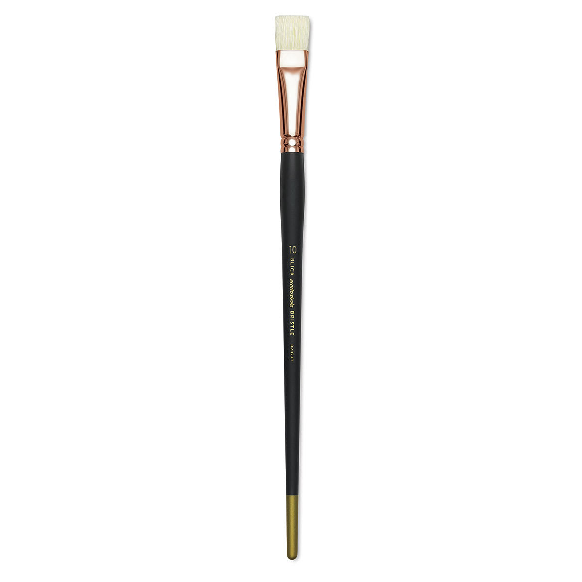 Blick Masterstroke Interlocking Bristle Brush - Bright, Long Handle, Size 10