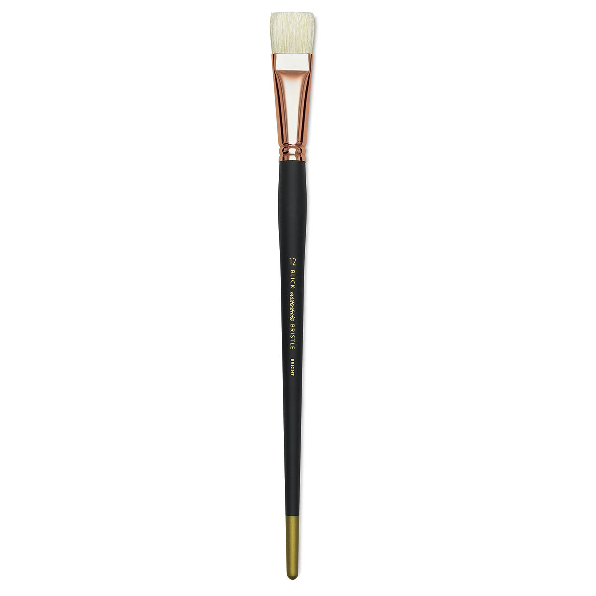 Blick Masterstroke Interlocking Bristle Brush - Bright, Long Handle, Size 12