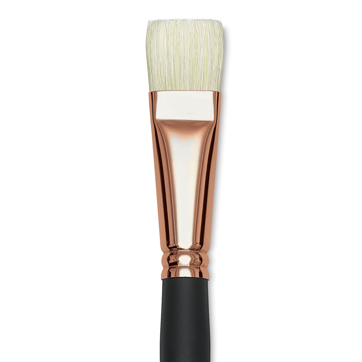 Blick Masterstroke Interlocking Bristle Brush - Bright, Long Handle, Size 12 close up