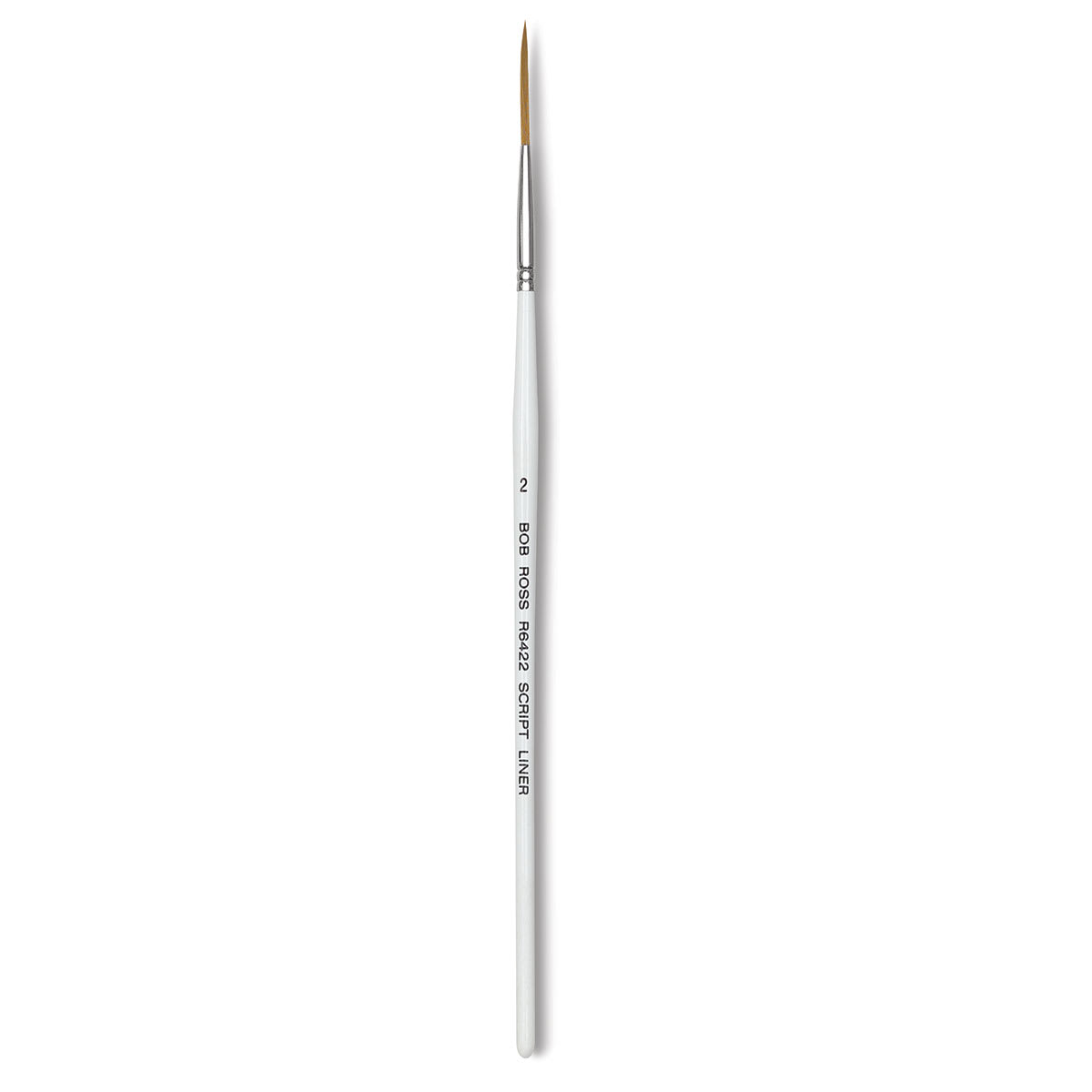 Bob Ross Gold Synthetic Brush - Script Liner Brush shown upright Bob Ross Gold Synthetic Brush - Script Liner Brush shown upright