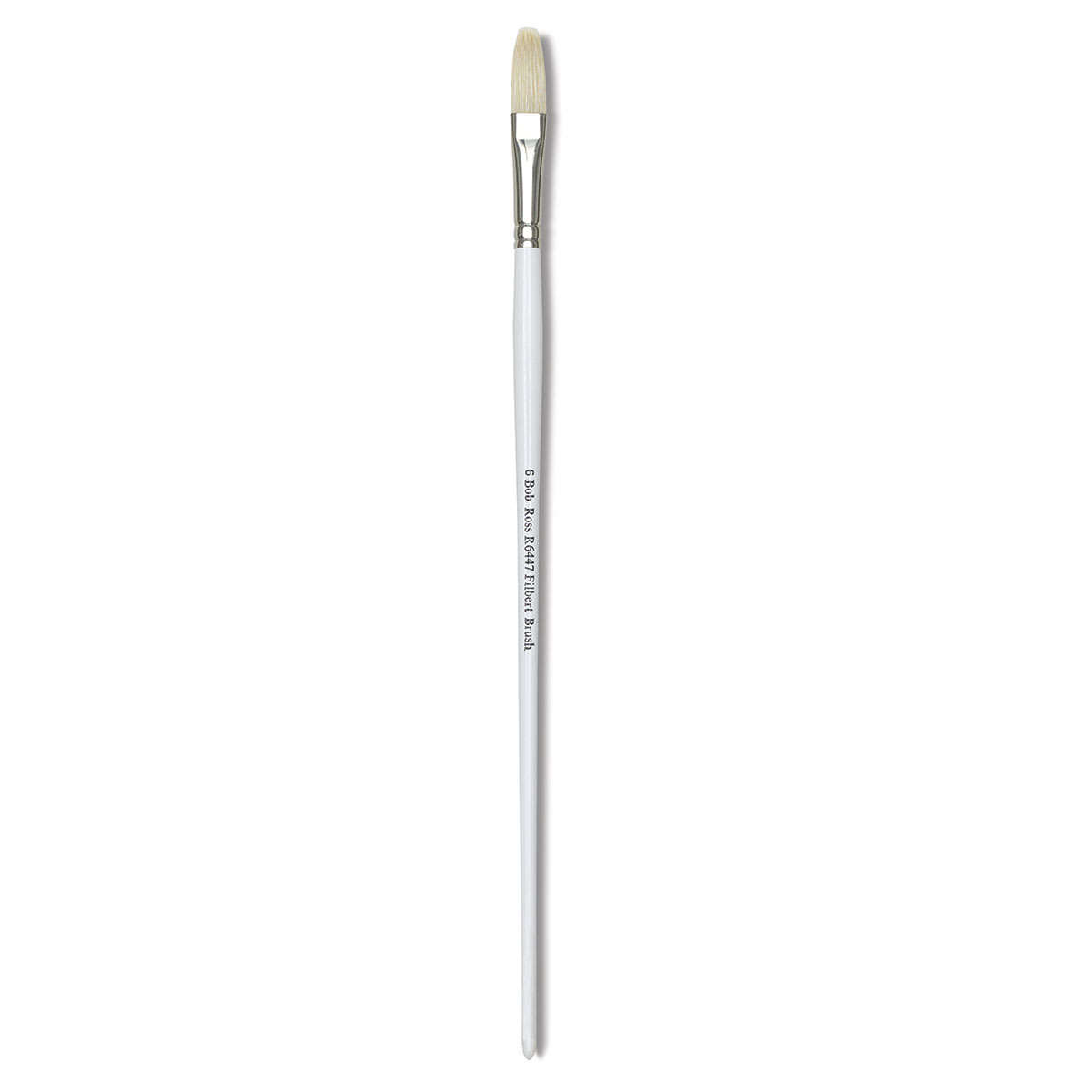 Bob Ross Hog Bristle Brush - Filbert Brush shown upright Bob Ross Hog Bristle Brush - Filbert Brush shown upright