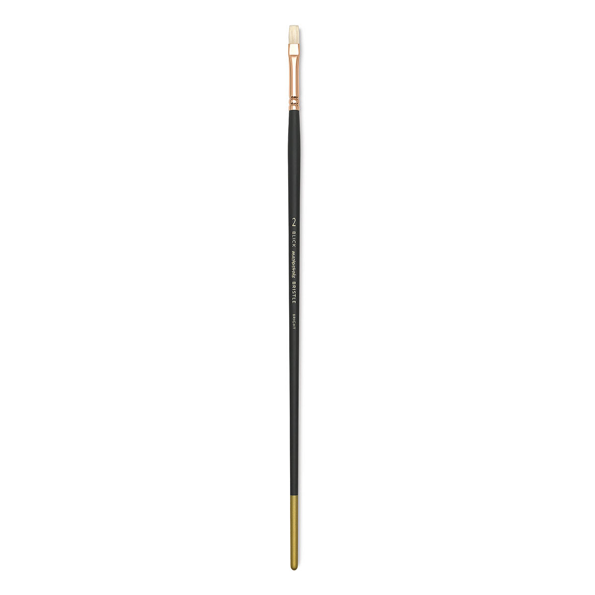 Winsor & Newton Winton Hog Bristle Brush - Flat, Long Handle, Size 2