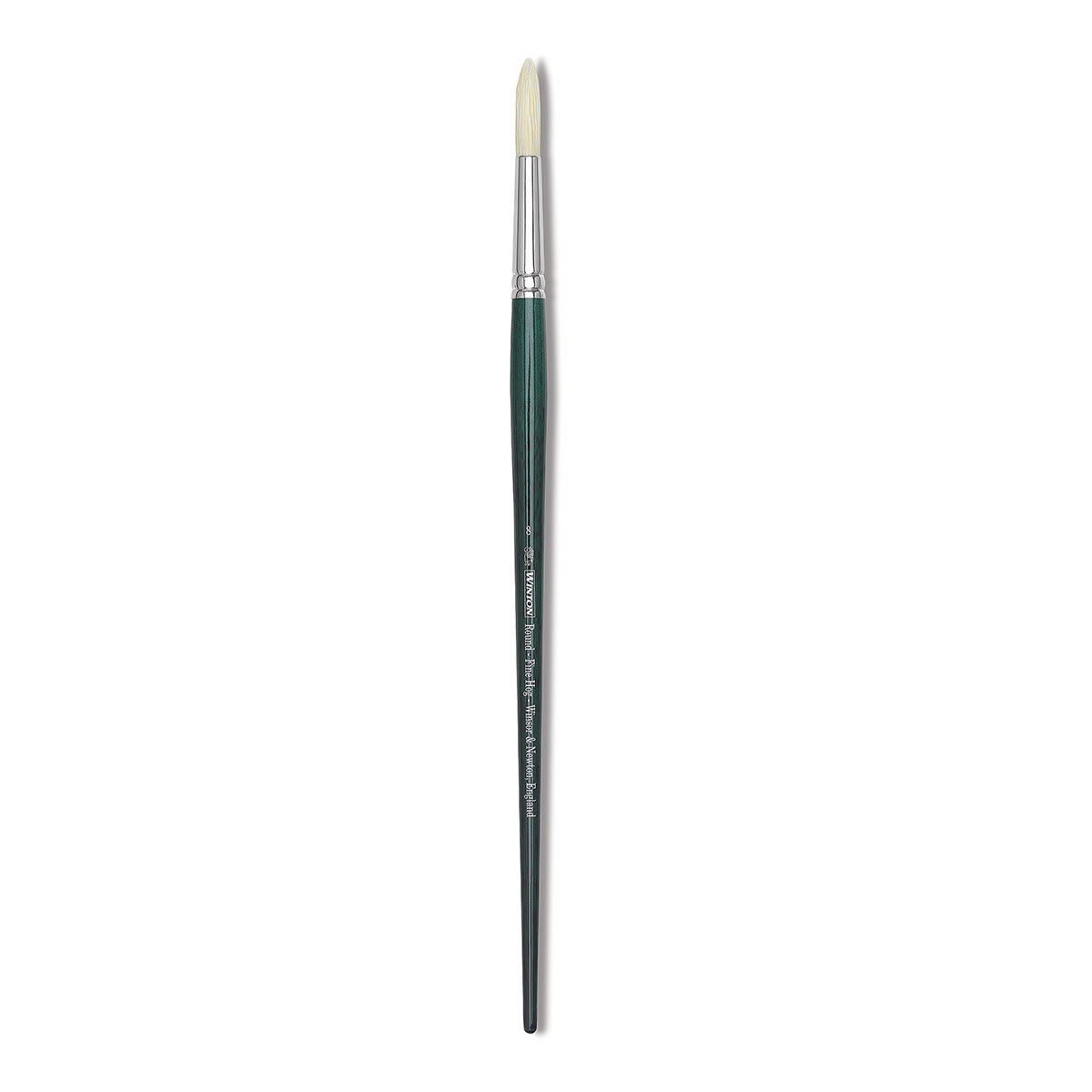 Winsor & Newton Winton Hog Bristle Brush - Round, Long Handle, Size 8