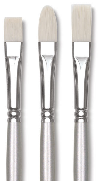 Winsor & Newton Artisan Brushes - Closeup of three types of brushes Winsor & Newton Artisan Brushes - Closeup of three types of brushes
