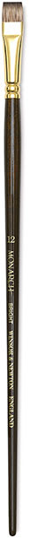 Winsor & Newton Monarch Brushes - Long handled Bright Brush shown vertically Winsor & Newton Monarch Brushes - Long handled Bright Brush shown vertically