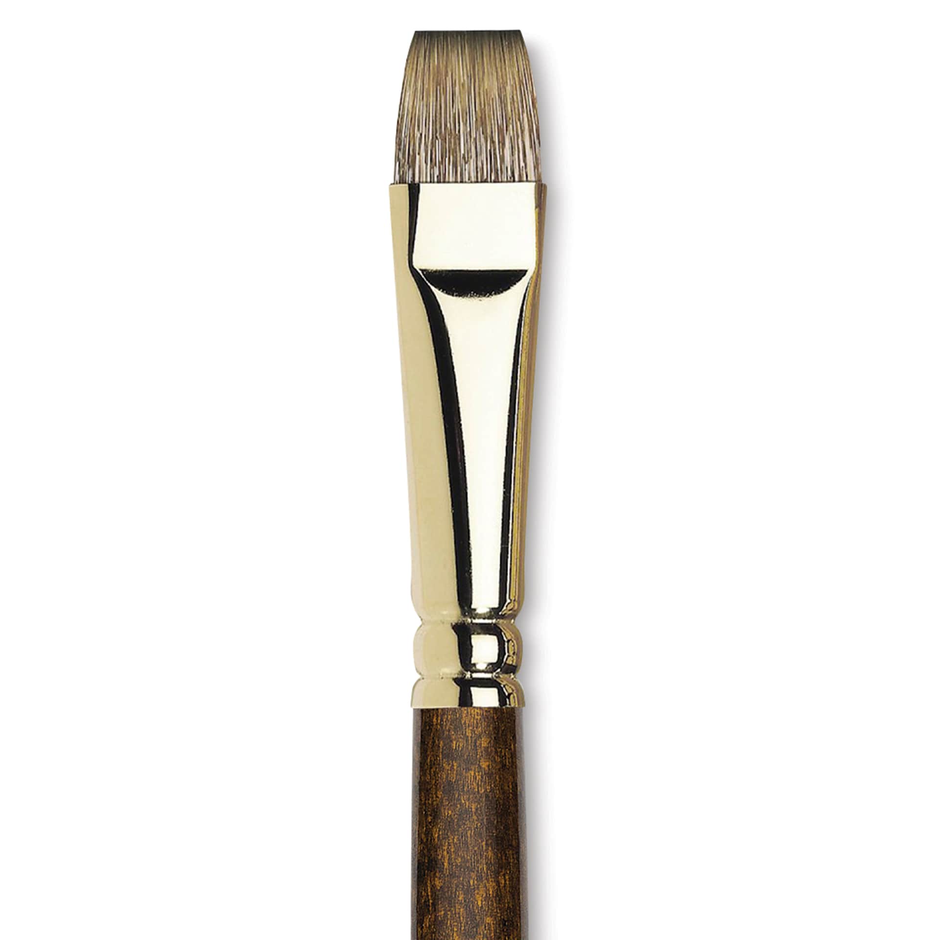 Winsor & Newton Monarch Mongoose Brush - Bright, Long Handle, Size 14, close up