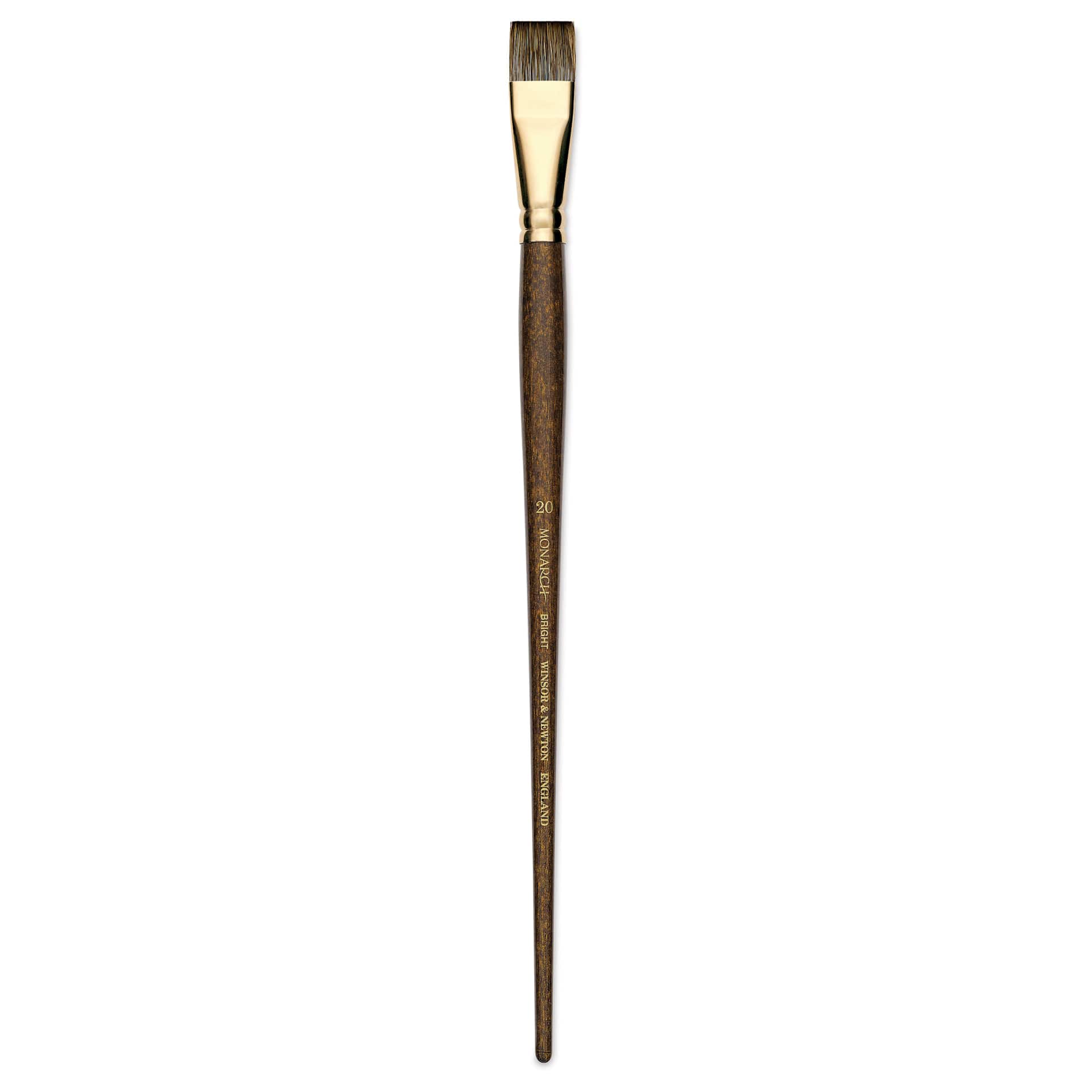 Winsor & Newton Monarch Mongoose Brush - Bright, Long Handle, Size 20