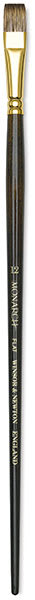 Winsor & Newton Monarch Brushes - Bright brush shown vertically Winsor & Newton Monarch Brushes - Bright brush shown vertically