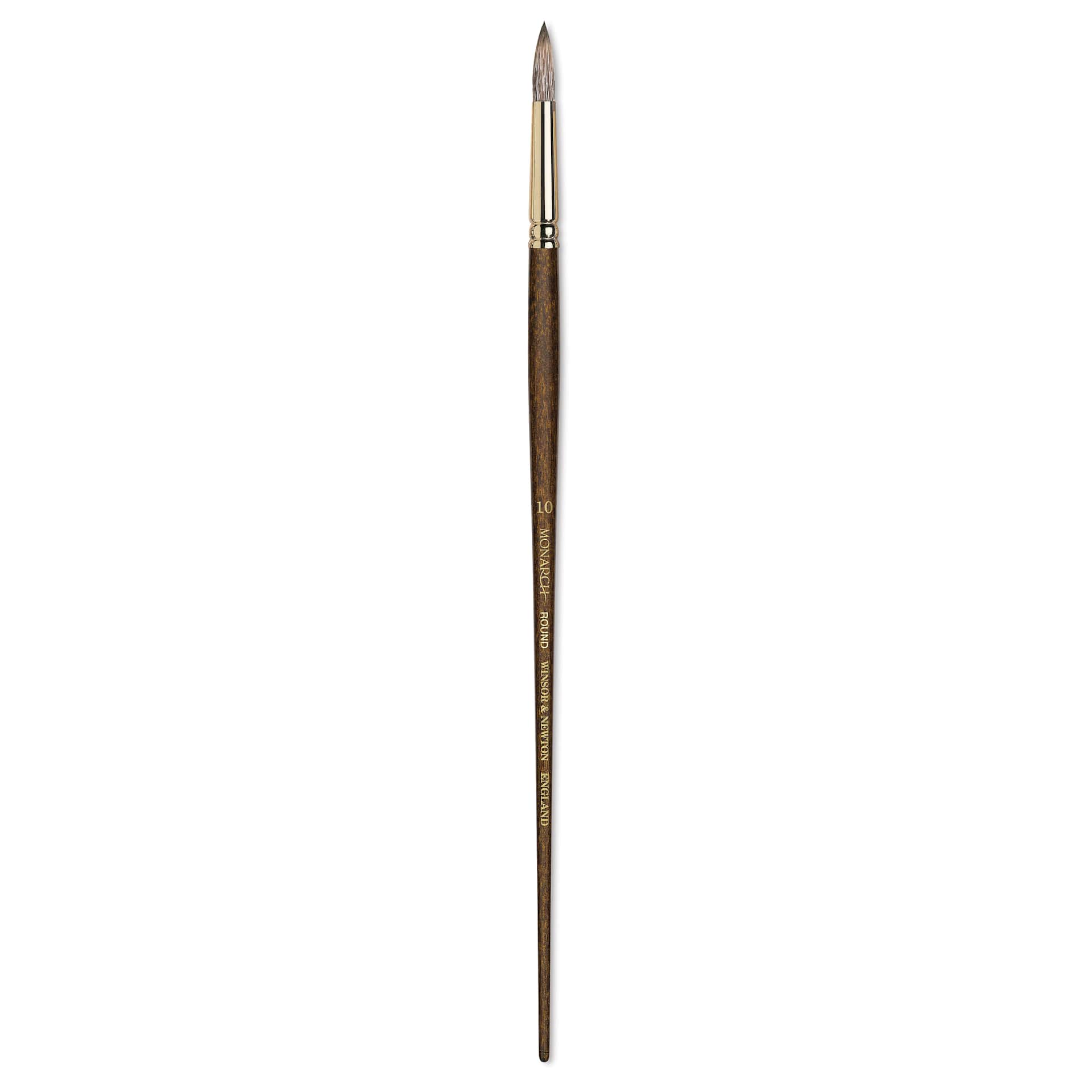 Winsor & Newton Monarch Mongoose Brush - Round, Long Handle, Size 10