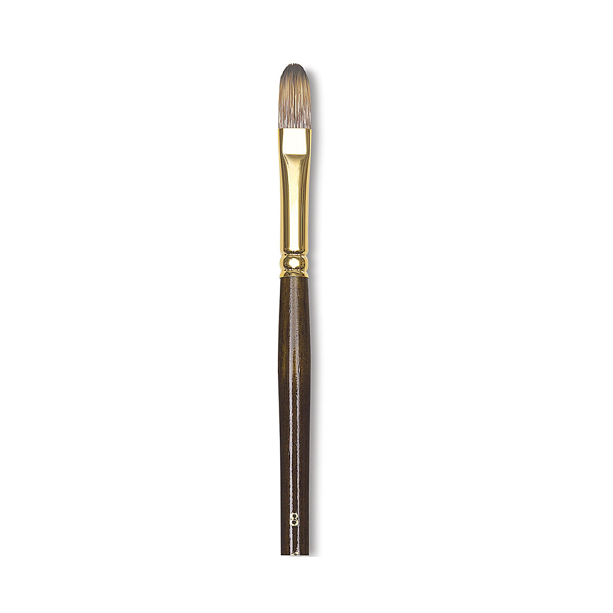Winsor & Newton Monarch Brushes - Long handled Filbert brush shown vertically Winsor & Newton Monarch Brushes - Long handled Filbert brush shown vertically