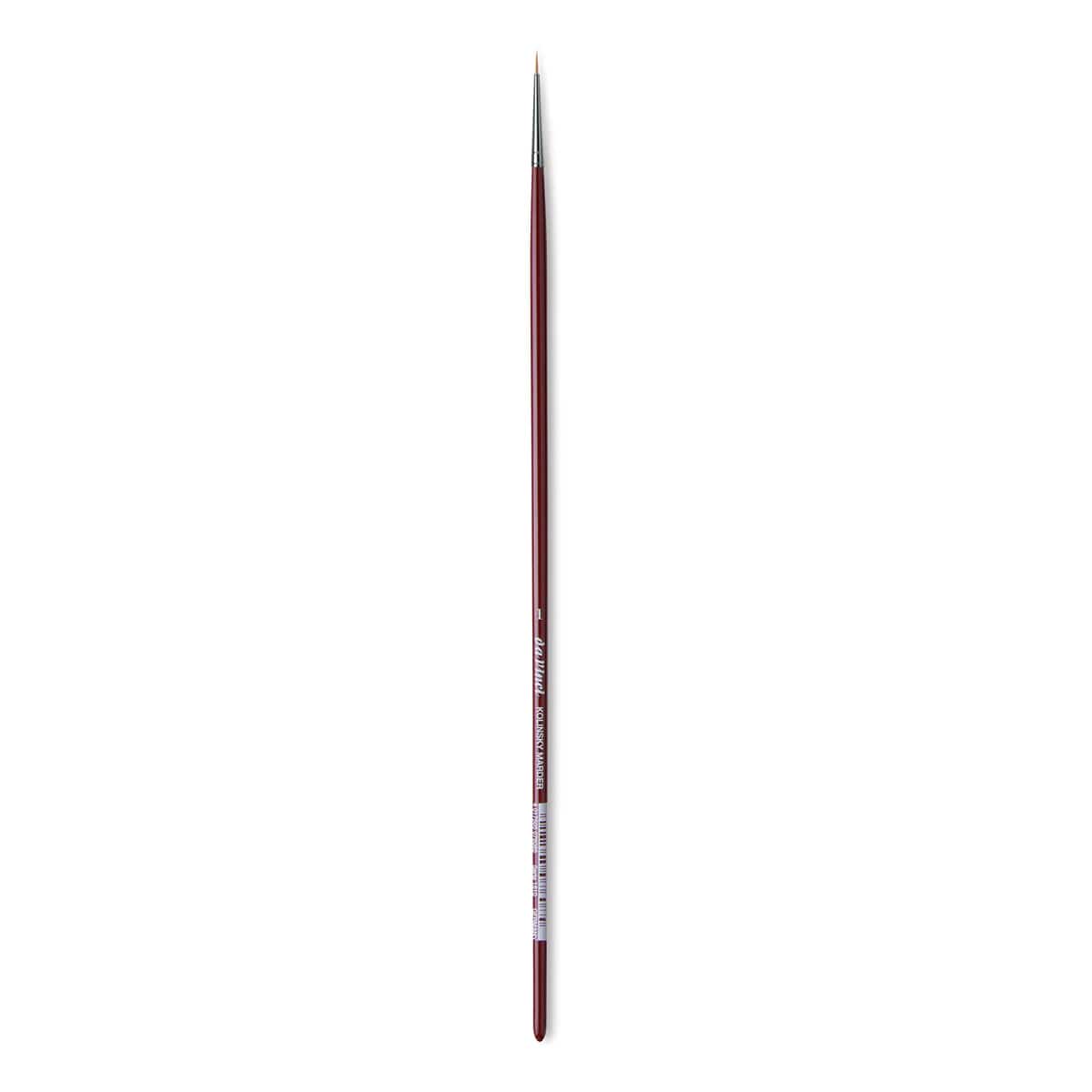 Da Vinci Kolinsky Red Oil Sable Brush - Round, Long Handle
