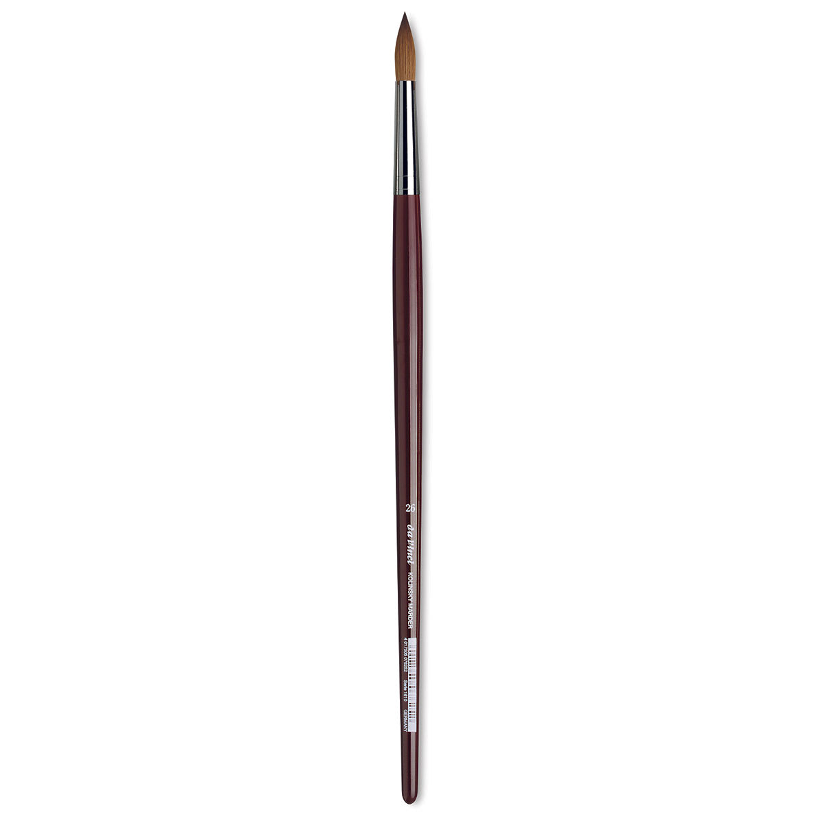 Da Vinci Kolinsky Red Oil Sable Brush - Round, Long Handle, Size 26