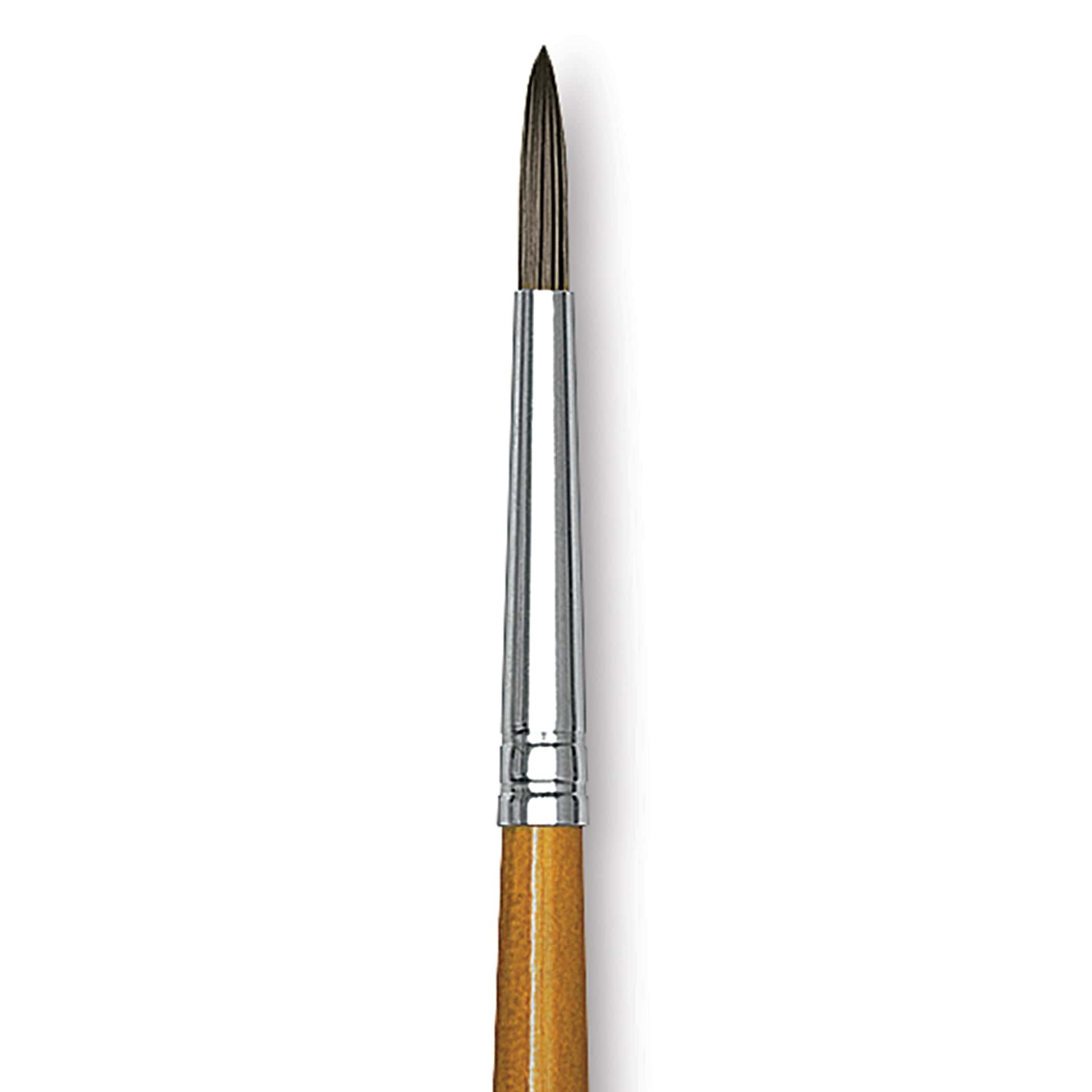 Isabey Isacryl Brush - Round, Long Handle, Size 0