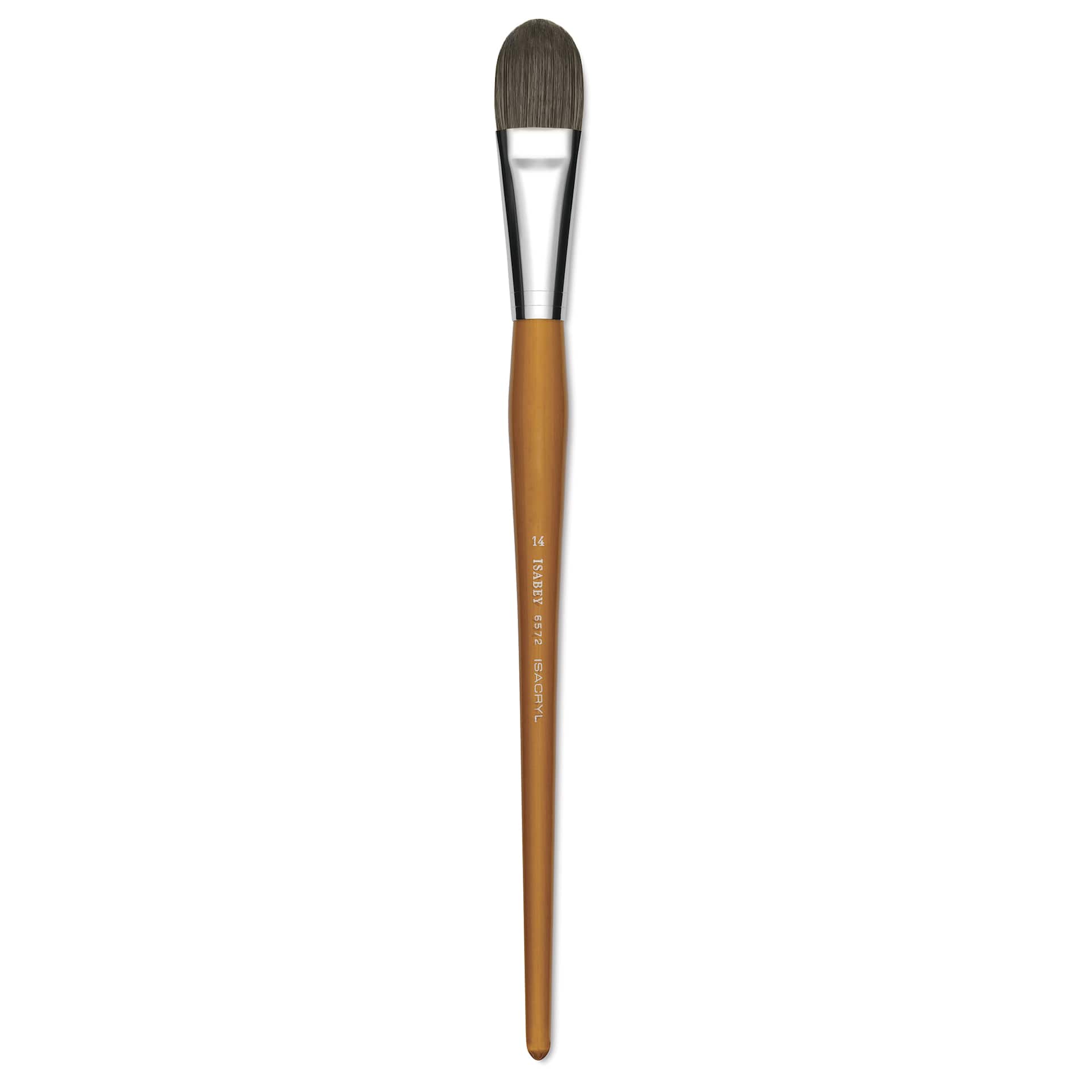 Isabey Isacryl Brush - Filbert, Long Handle, Size 14