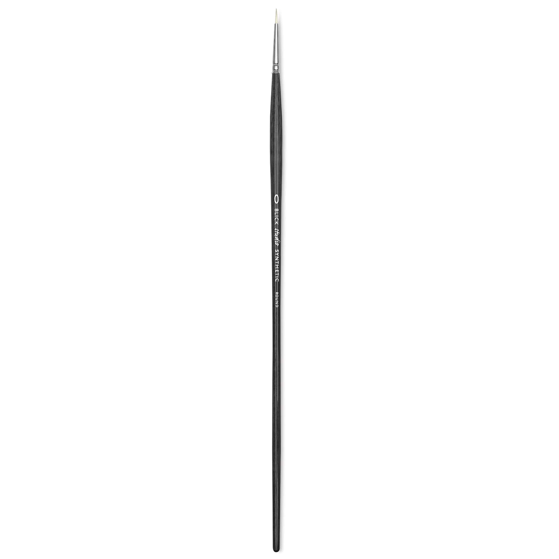 Blick Studio Synthetic Brush - Round, Long Handle, Size 0