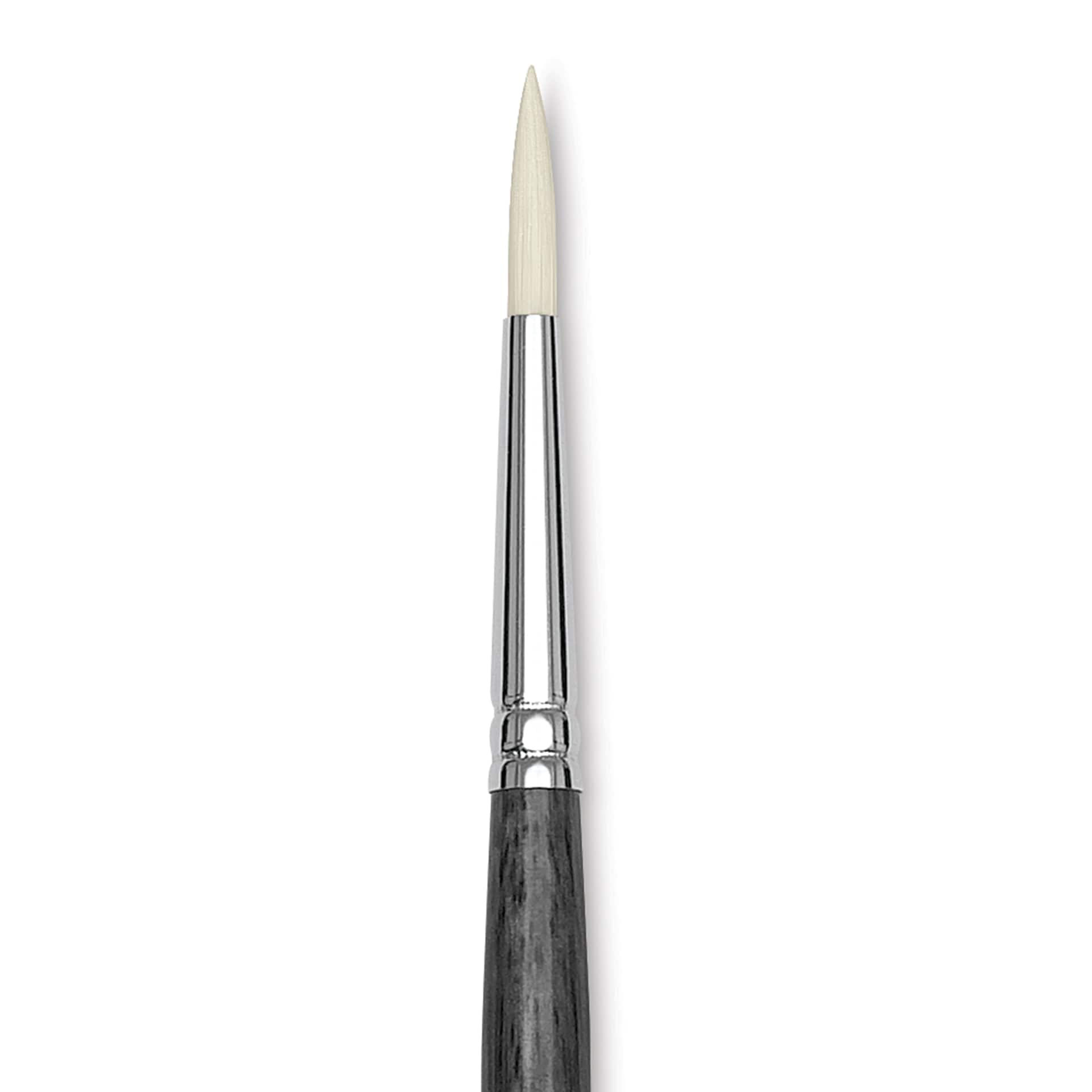 Blick Studio Synthetic Brush - Round, Long Handle, Size 6, close-up