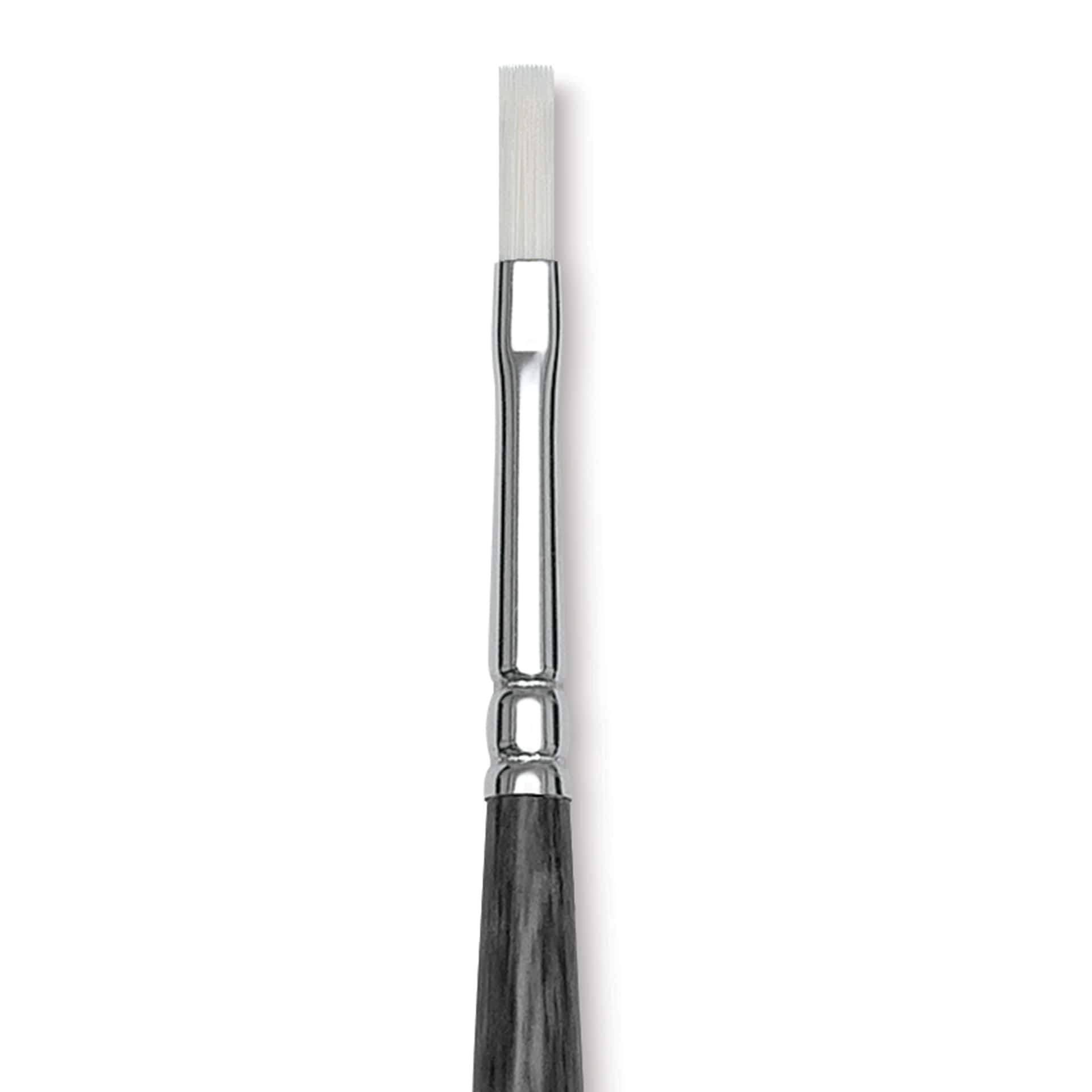 Blick Studio Synthetic Brush - Flat, Long Handle, Size 6, close-up