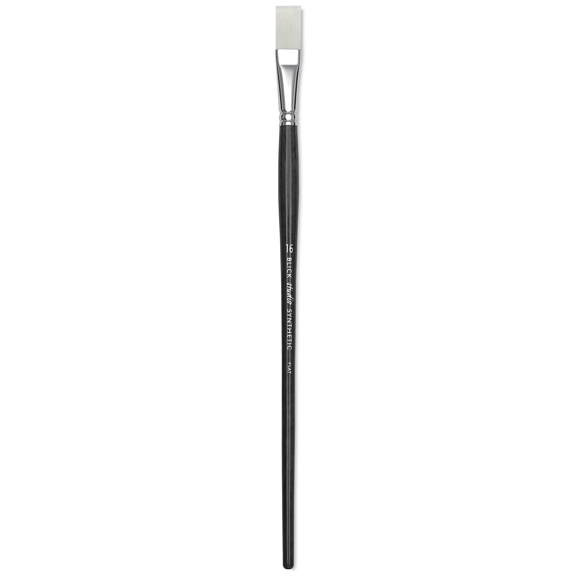 Blick Studio Synthetic Brush - Flat, Long Handle, Size 16