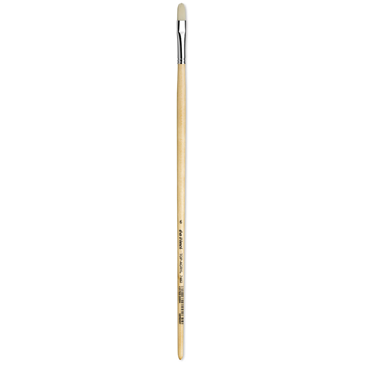 Da Vinci Top Acryl Synthetic Brush - Filbert, Long Handle, Size 6
