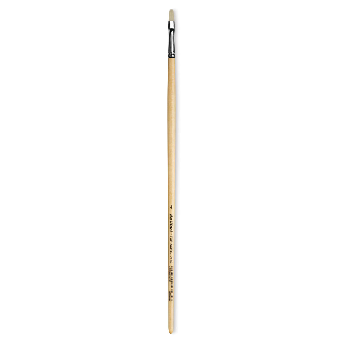 Da Vinci Top Acryl Synthetic Brush - Bright, Long Handle, Size 4