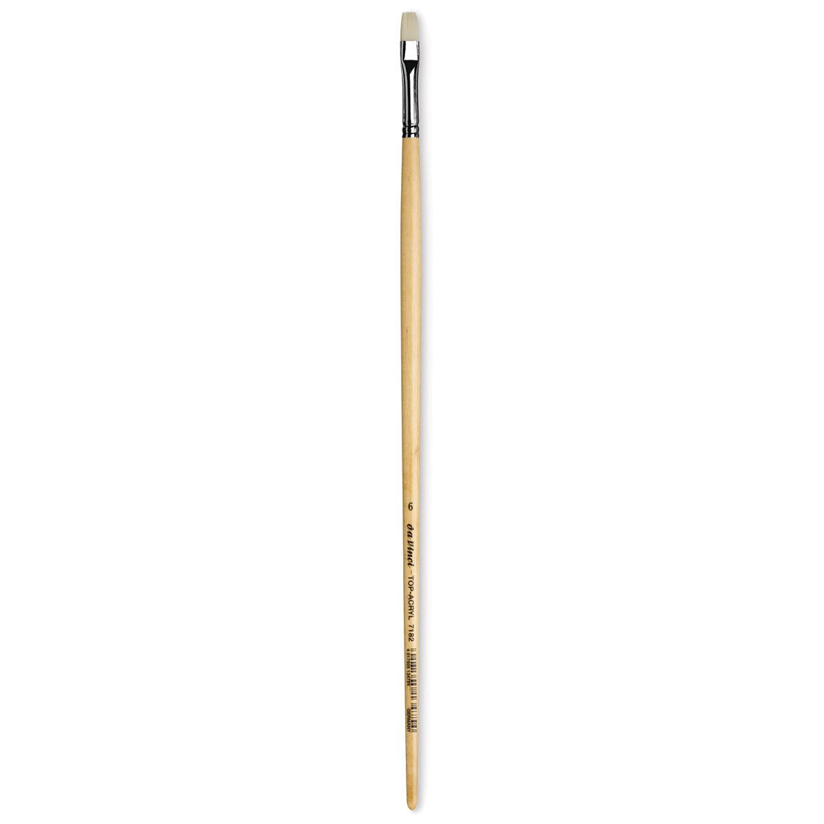 Da Vinci Top Acryl Synthetic Brush - Bright, Long Handle, Size 6