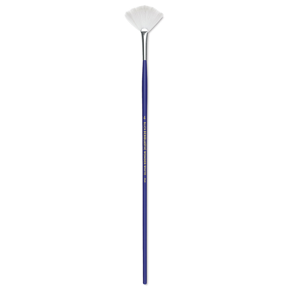Blick Scholastic Wonder White Brush - Fan, Long Handle, Size 4 Blick Scholastic Wonder White Brush - Fan, Long Handle, Size 4