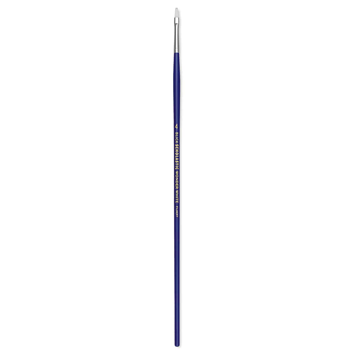 Blick Scholastic Wonder White Brush - Filbert, Long Handle, Size 4