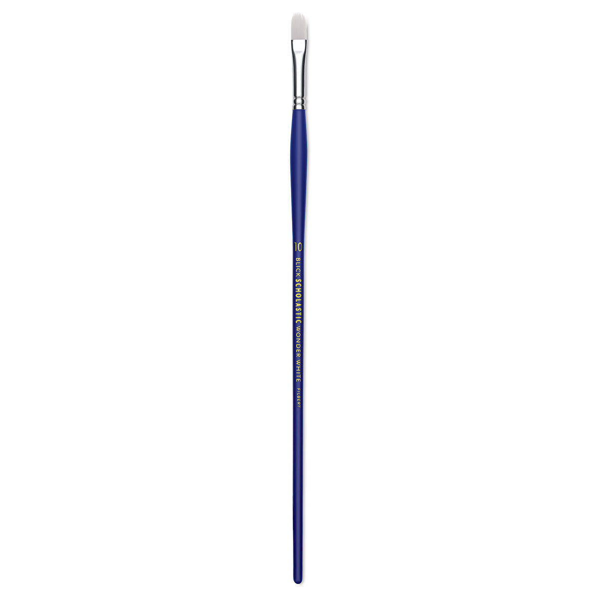 Blick Scholastic Wonder White Brush - Filbert, Long Handle, Size 10