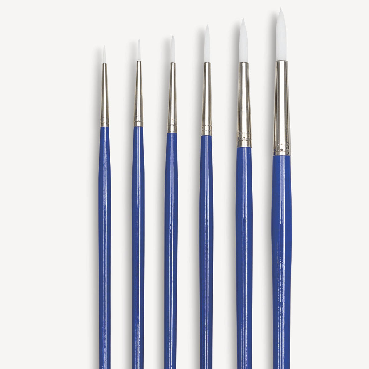 Blick Scholastic Wonder White Brush Set - Round, Long Handle, Set of 6