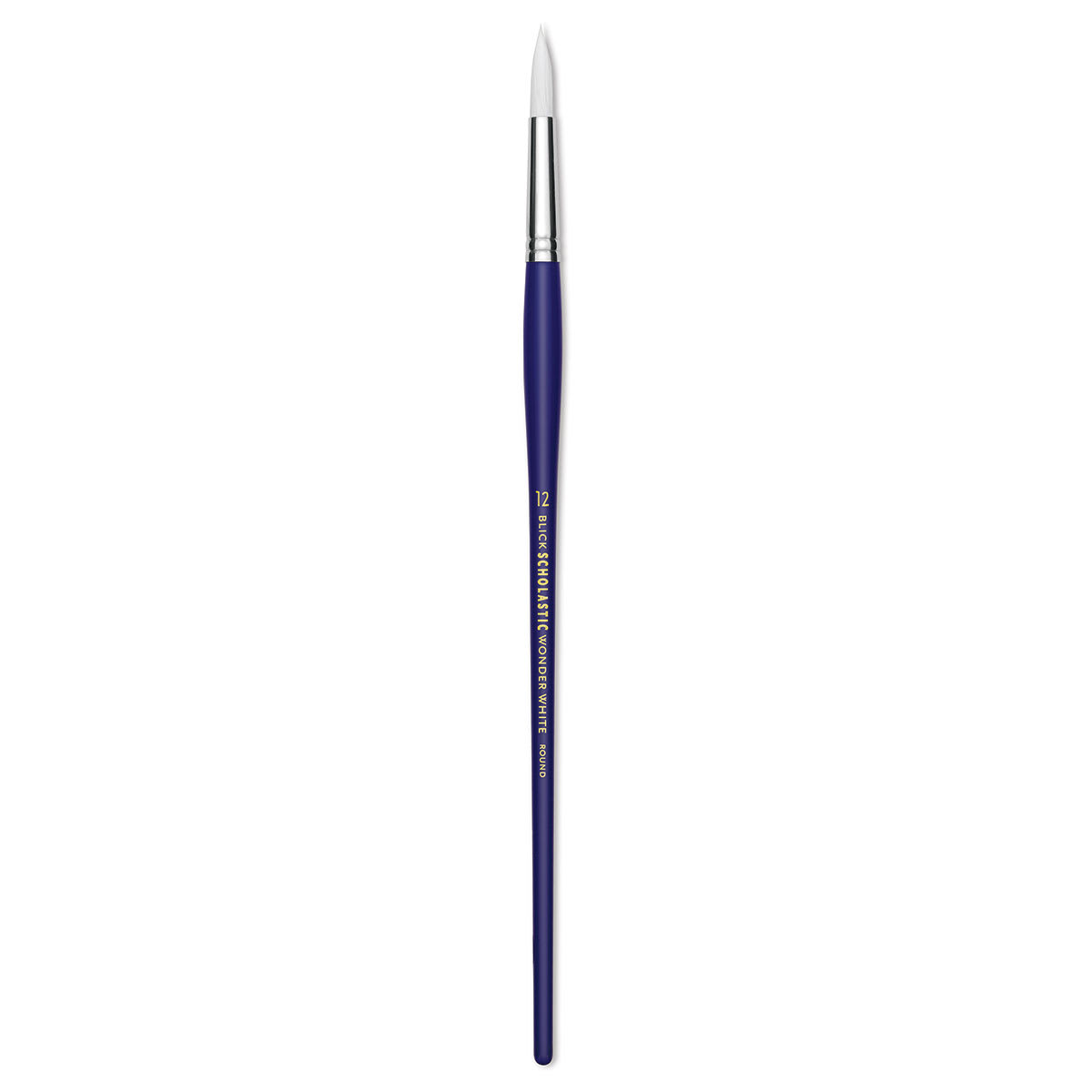 Blick Scholastic Wonder White Brush - Round, Long Handle, Size 12