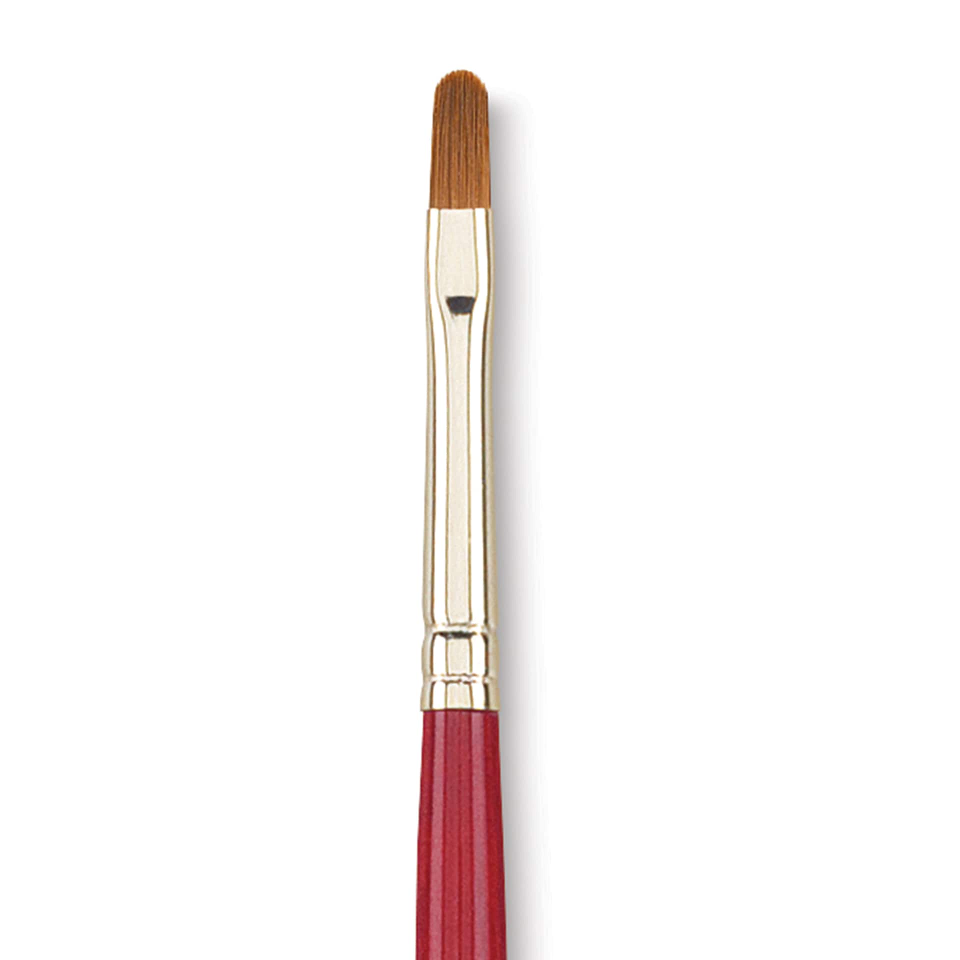 Princeton Synthetic Sable Brush - Filbert, Long Handle, Size 4