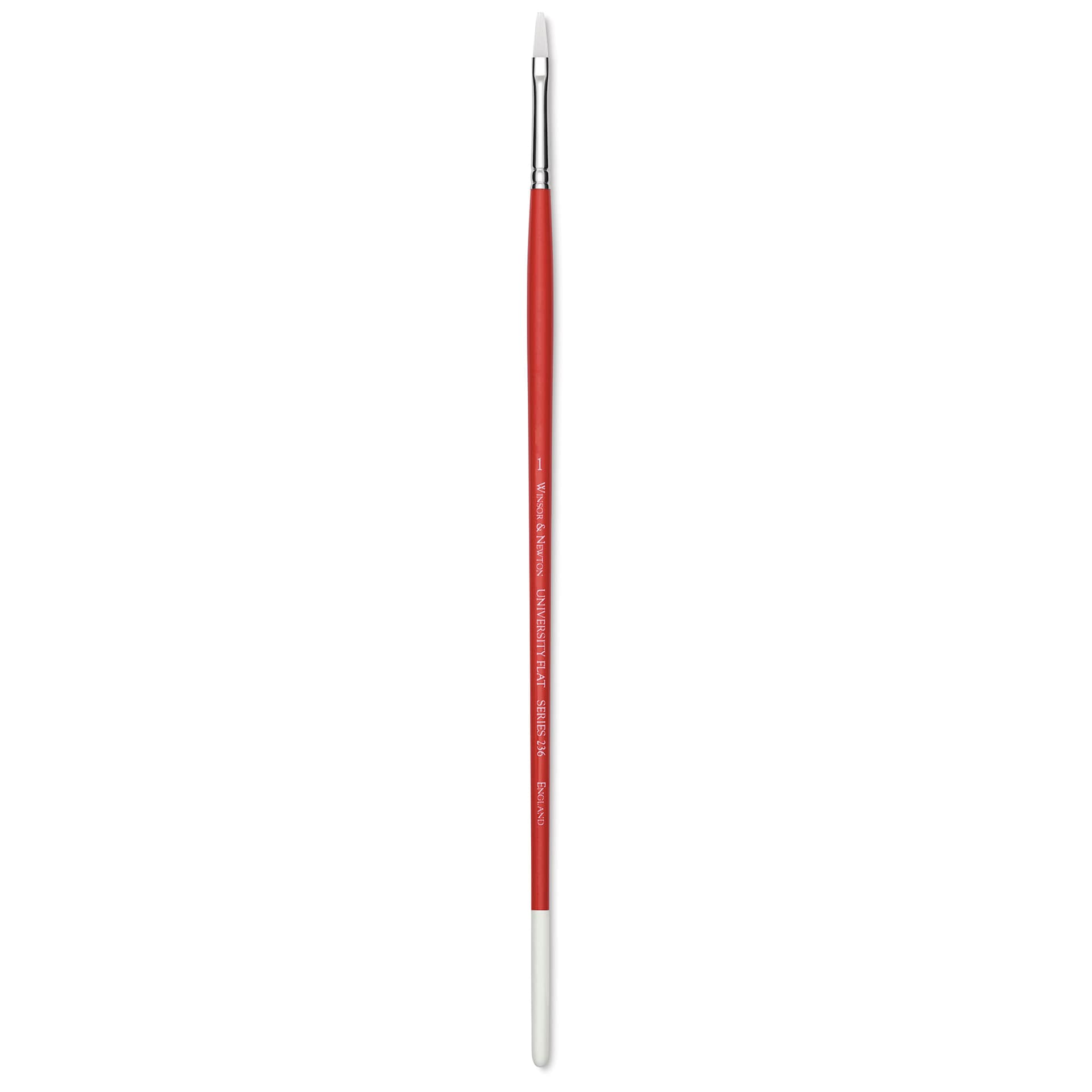 Winsor & Newton University Brush - Flat, Long Handle, Size 1