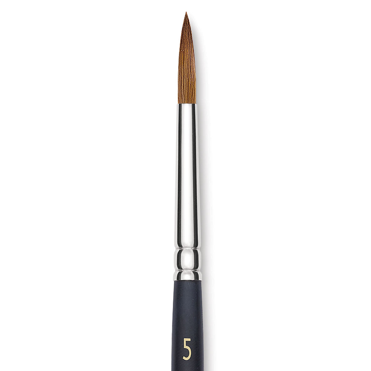 Blick Masterstroke Finest Red Sable Brush - Round, Size 5, Short Handle close-up