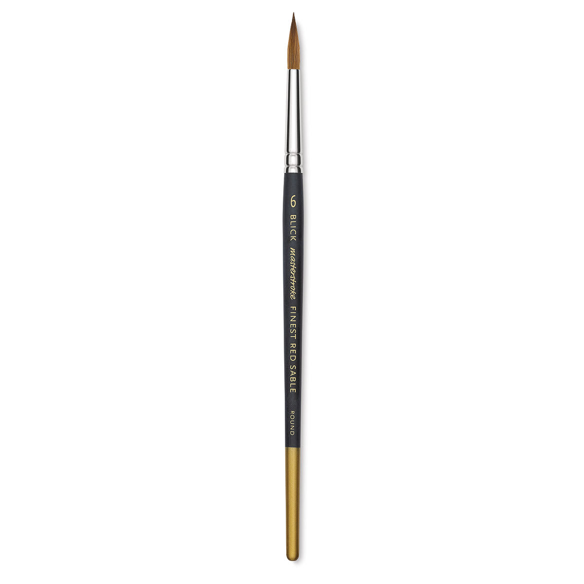 Blick Masterstroke Finest Red Sable Brush - Round, Size 6, Short Handle