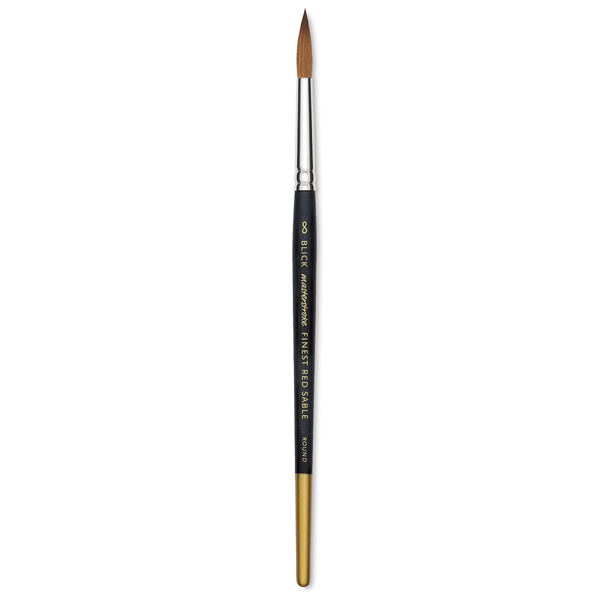 Blick Masterstroke Finest Red Sable Brush - Round, Size 8, Short Handle