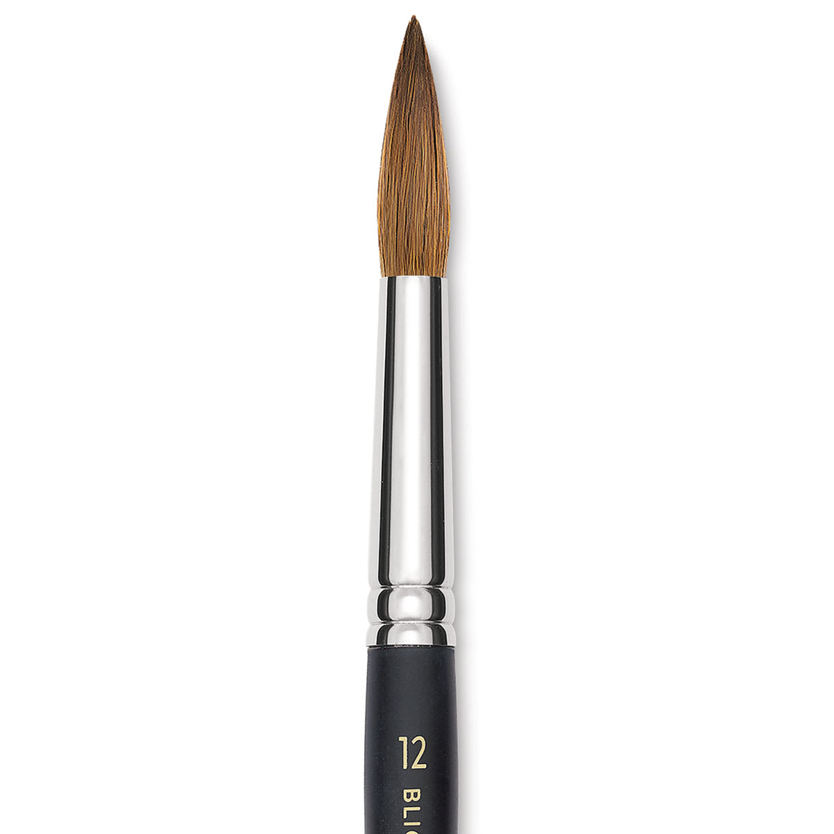 Blick Masterstroke Finest Red Sable Brush - Round, Size 12, Short Handle close-up