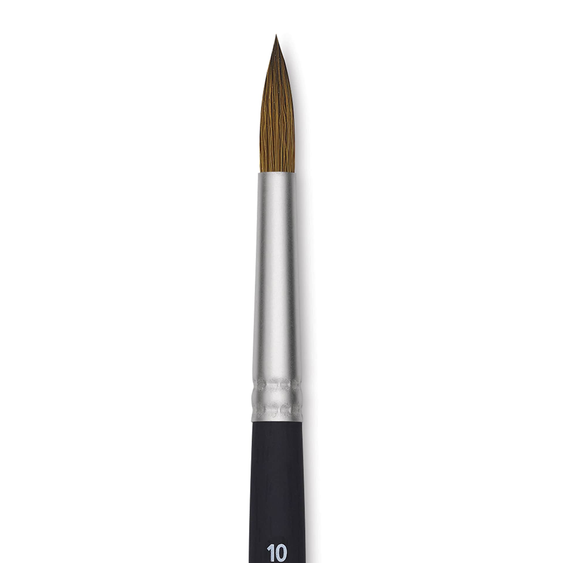 Princeton Aqua Elite Series 4850 Synthetic Brush - Round, Size 10, Short Handle, close up