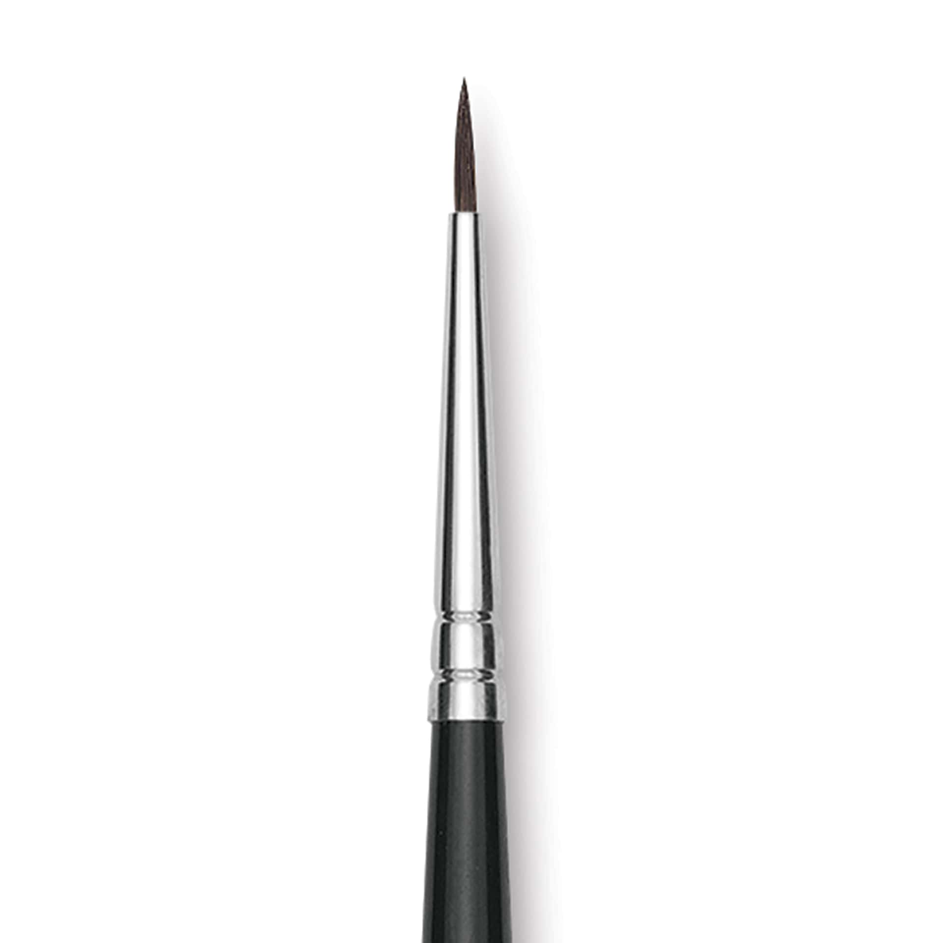 Da Vinci Casaneo Synthetic Squirrel Watercolor Brush - Round, Size 0, Short Handle, Synthetic, close up Da Vinci Casaneo Synthetic Squirrel Watercolor Brush - Round, Size 0, Short Handle, Synthetic, close up