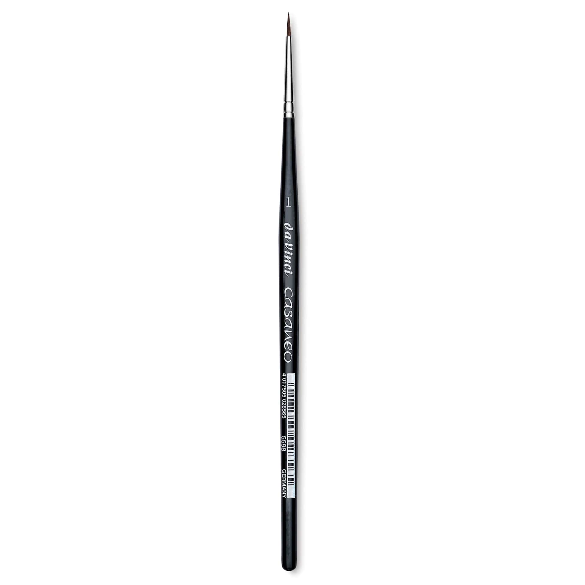 Da Vinci Casaneo Synthetic Squirrel Watercolor Brush - Round, Size 1, Short Handle, Synthetic