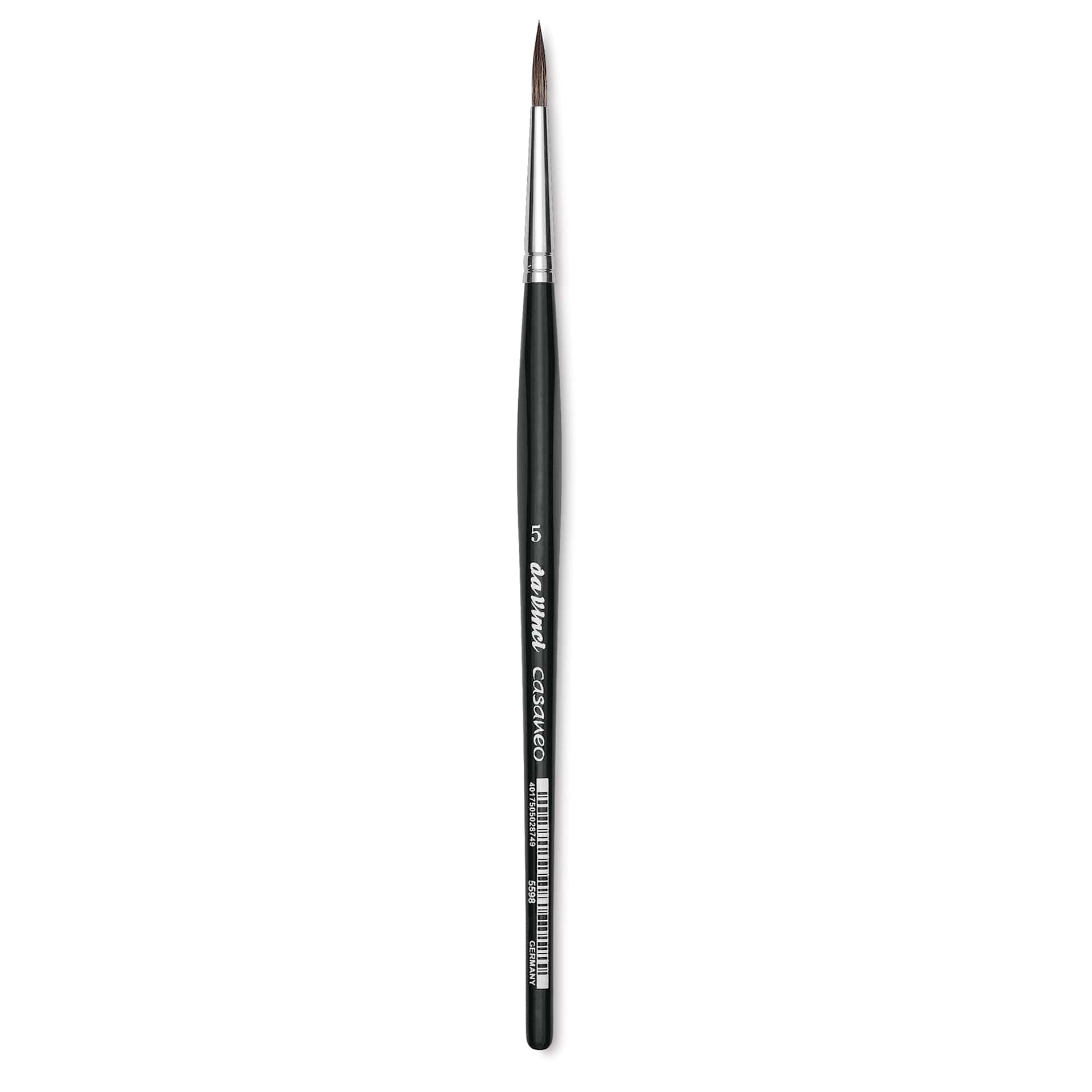 Da Vinci Casaneo Synthetic Squirrel Watercolor Brush - Round, Size 5, Short Handle, Synthetic